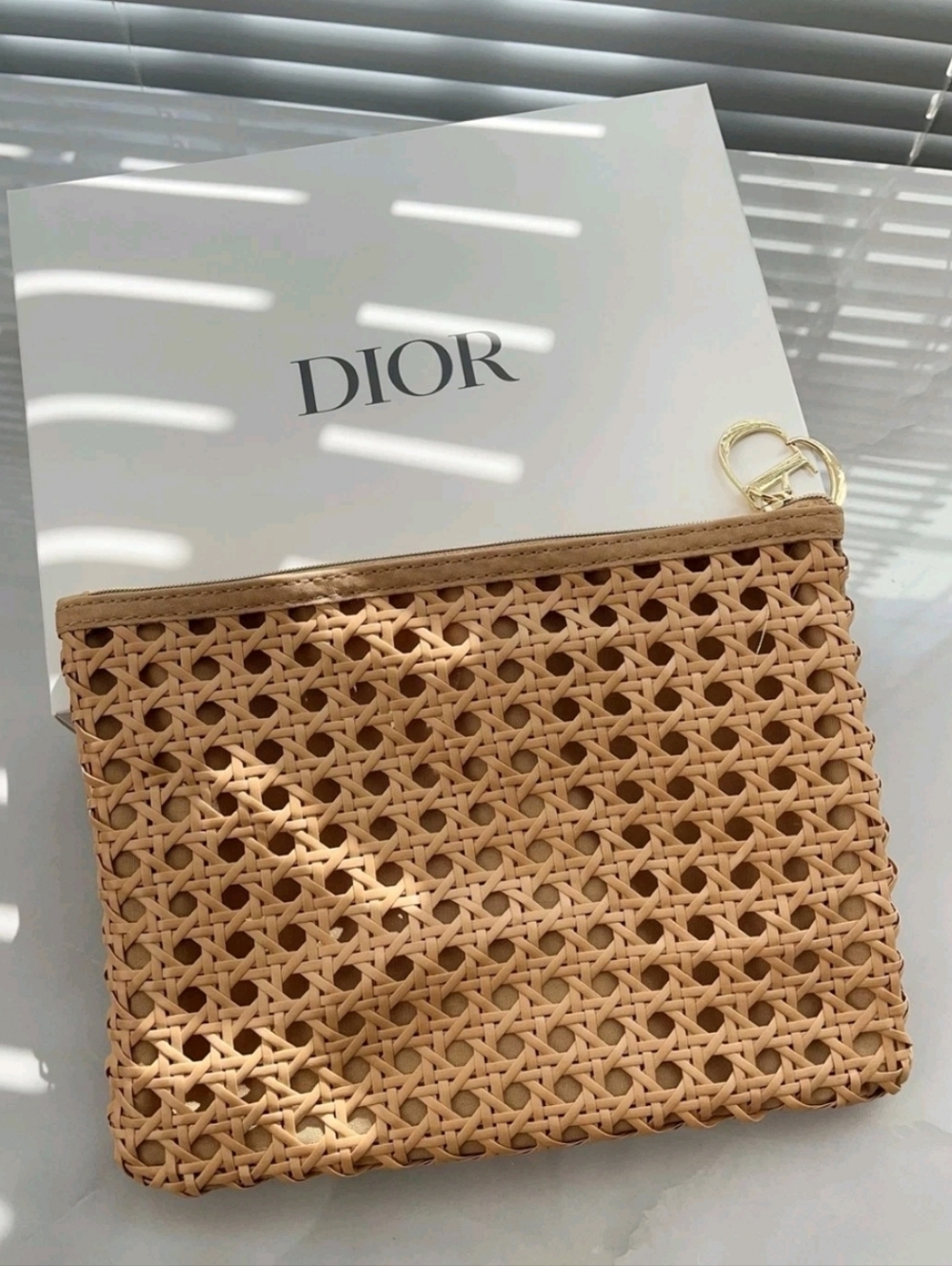 Beauty 2026 Summer Limited Edition Rattan Beige Cosmetic Pouch Storage Bag - Picture 3 of 6